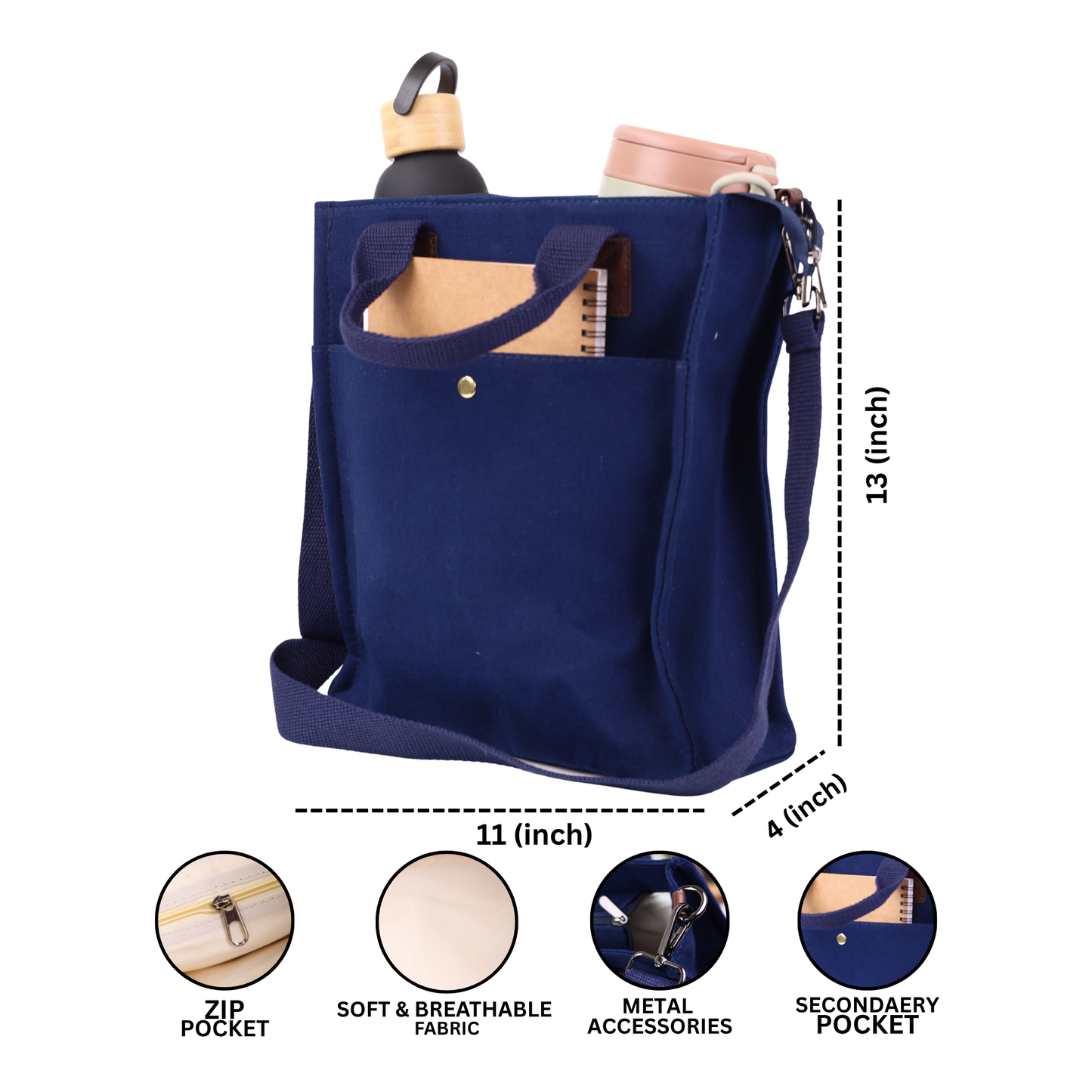 Office Bag for Men and Women - Blue