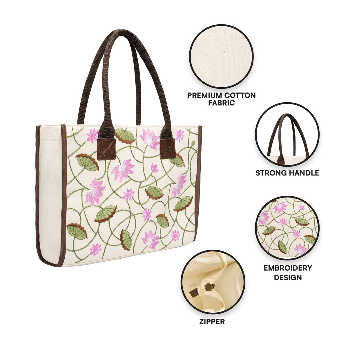 Pichwai Hand Embroidered Clutch Bag (jute bag)