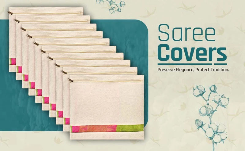 16x14 Inch Cotton Saree Cover