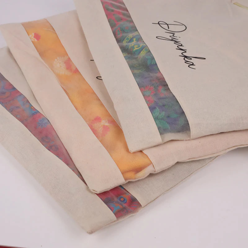 16x14 Inch Personalised Cotton Saree Cover