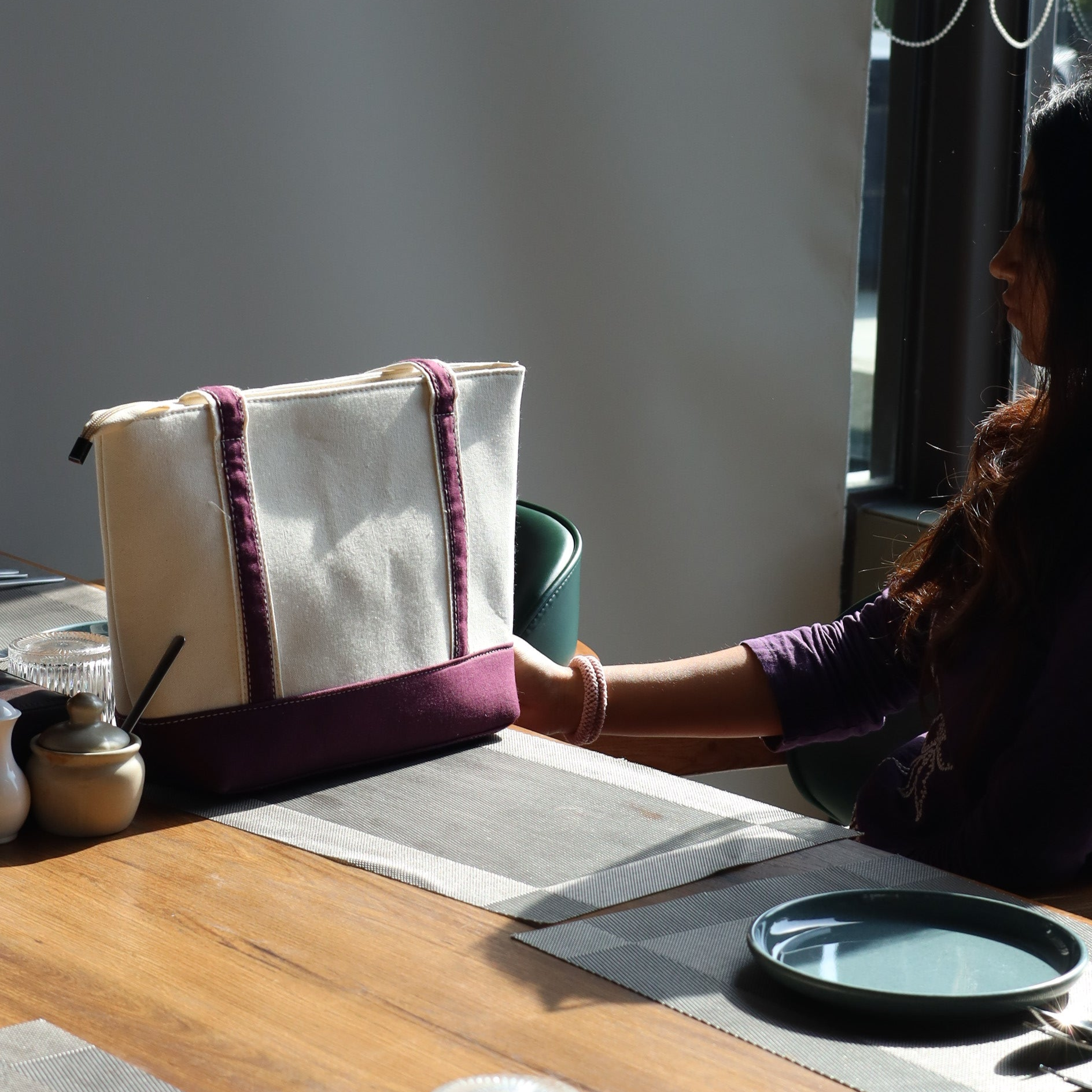 Brown Classic Women Office Bag