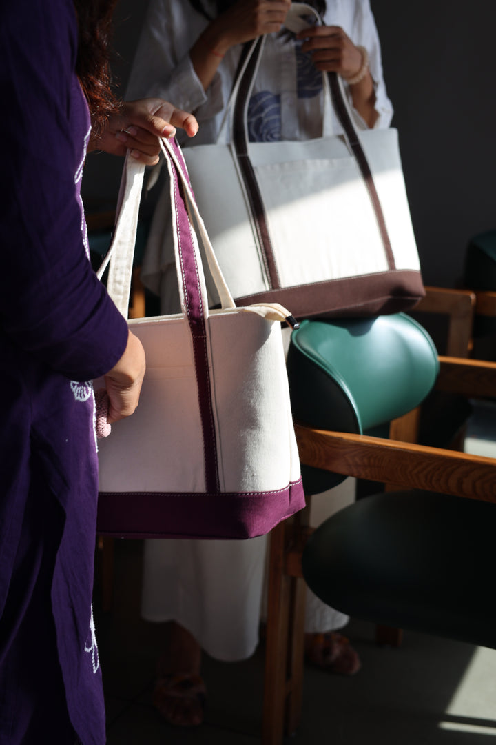 Brown Classic Women Tote Bag
