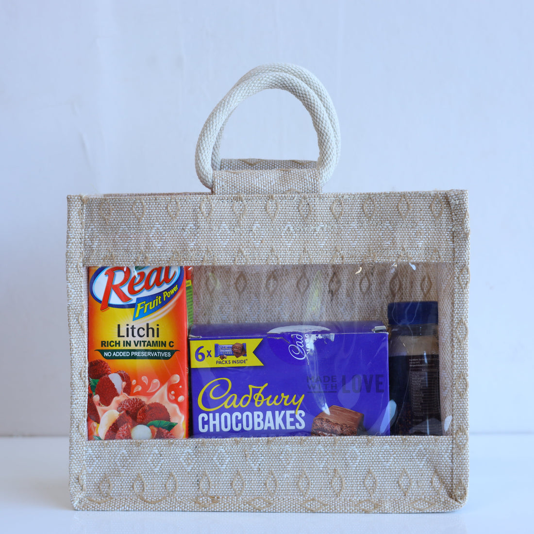 Window Design Shopping Jute Bag