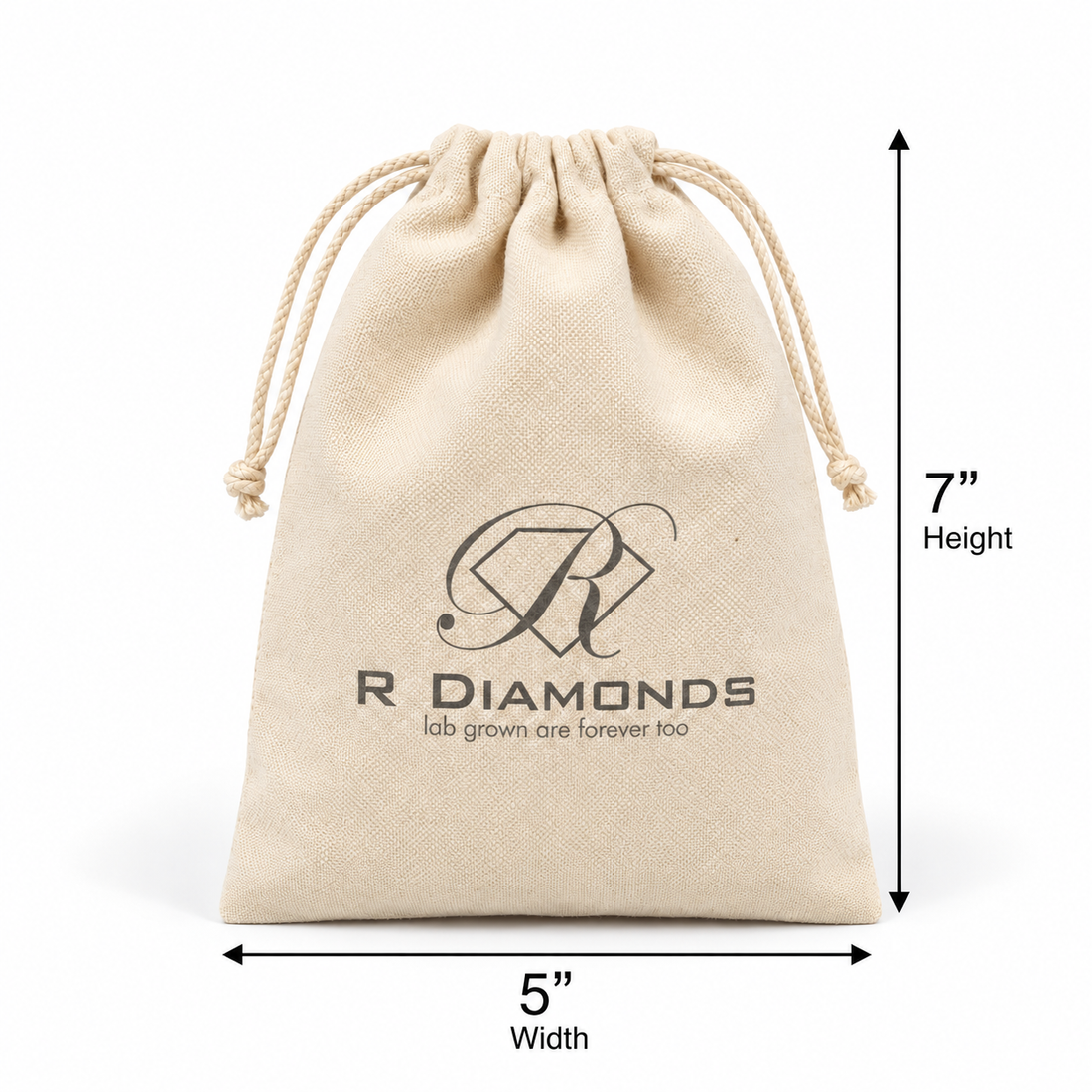 5x7 Inch Cotton Drawstring Bag | 220GSM