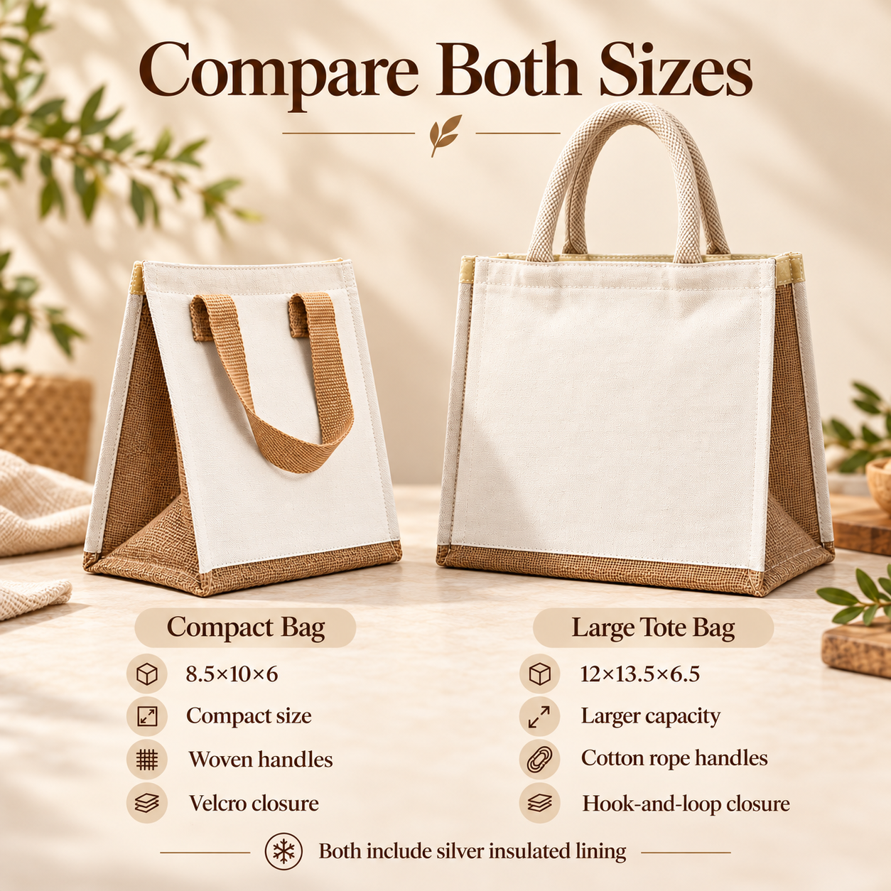 Compact & Medium Insulated Cooler Bag Sample Kit