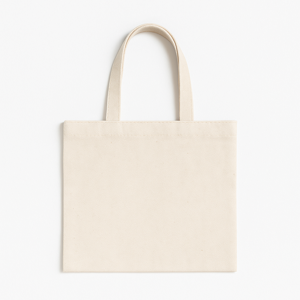 10x8 Inch Cotton Canvas Tote Bag