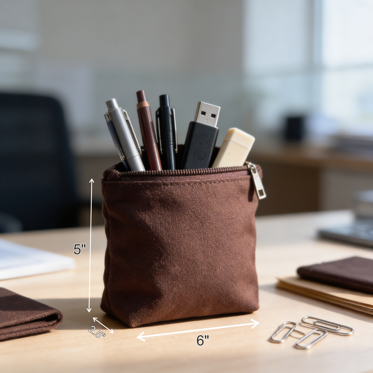 Everyday Cotton Zipper Pouch