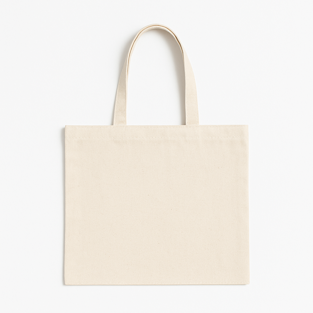 12x10 Inch Cotton Canvas Tote Bag