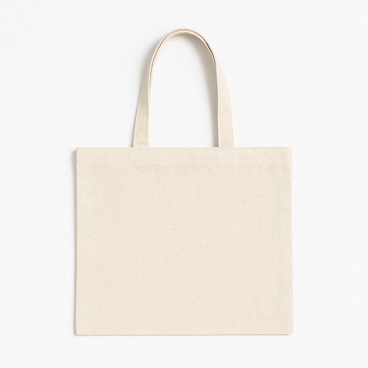 12x10 Inch Cotton Canvas Tote Bag