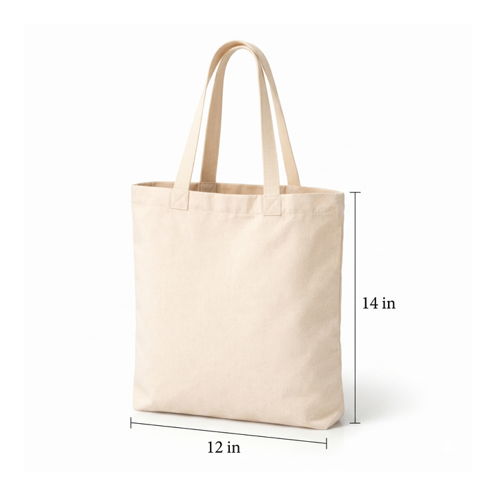 12x14 Inch Cotton Tote Bag | 150 GSM