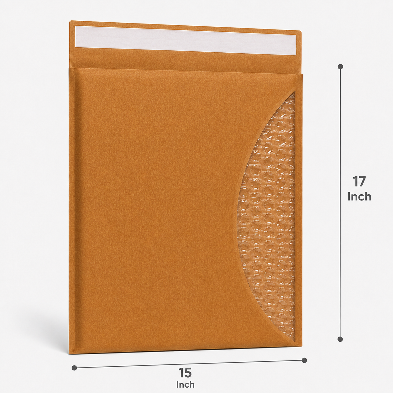 15×17 Kraft Paper Bubble Mailer Bag | 120 GSM