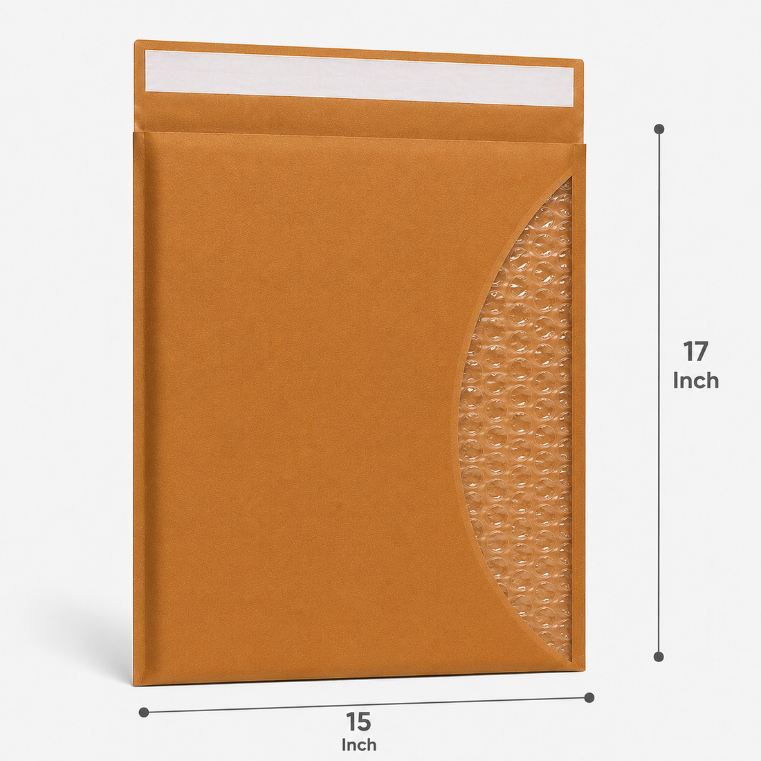 15×17 Kraft Paper Bubble Mailer Bag | 120 GSM
