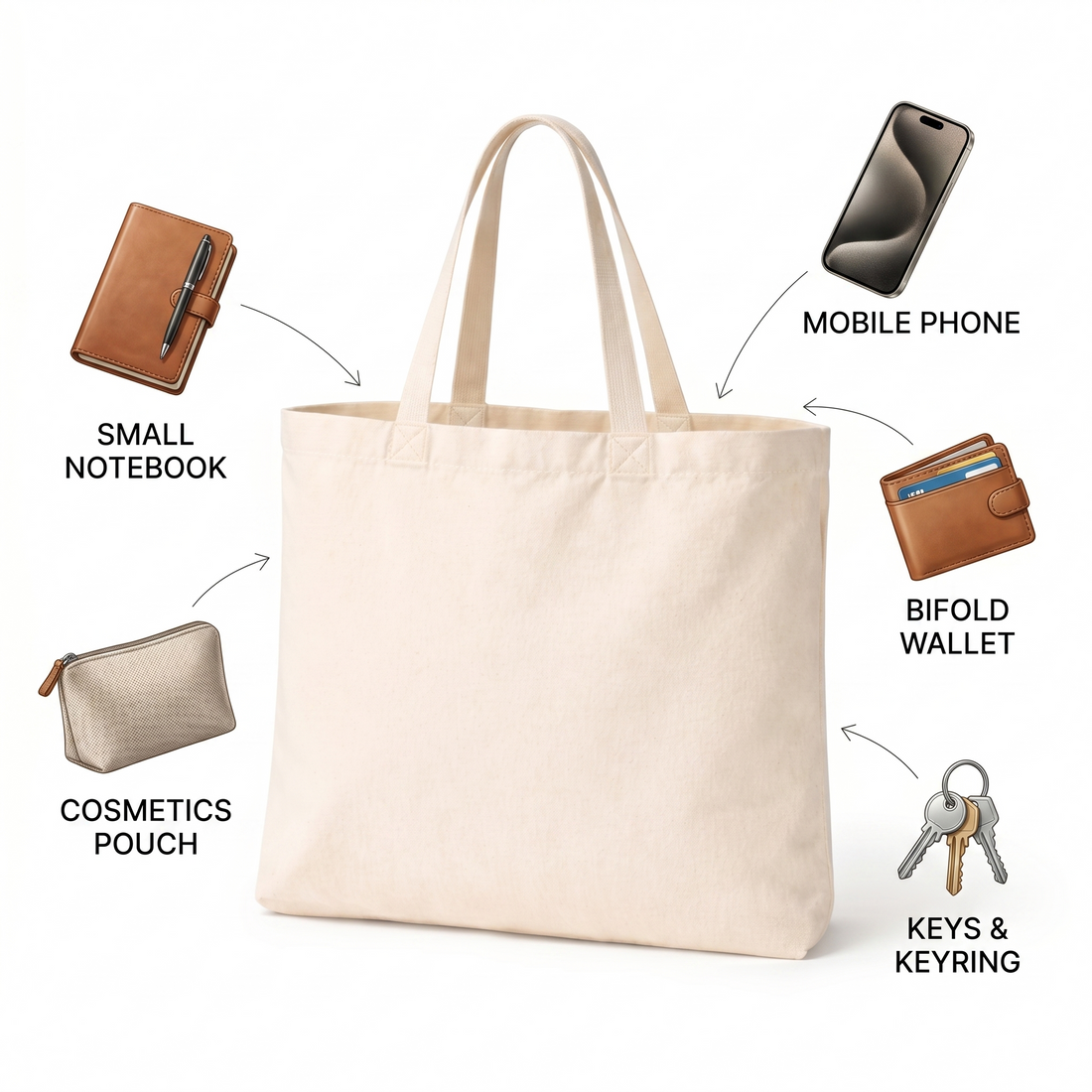 16x14 Inch Cotton Tote Bag | 150 GSM