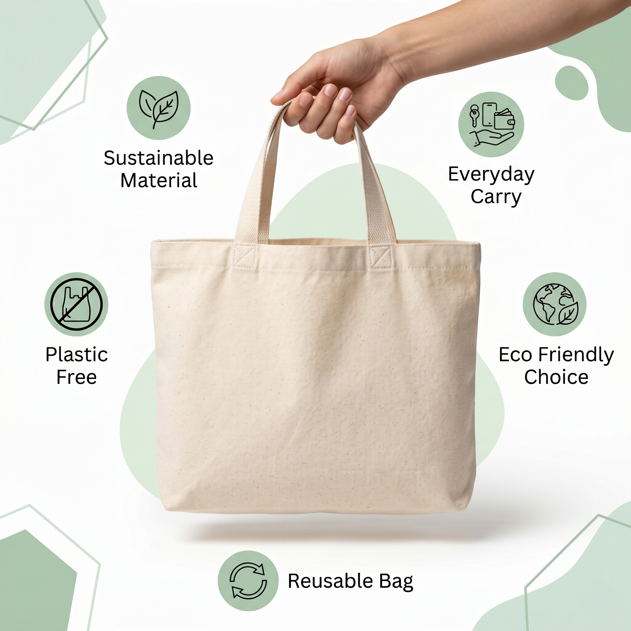 16x14 Inch Cotton Tote Bag | 150 GSM