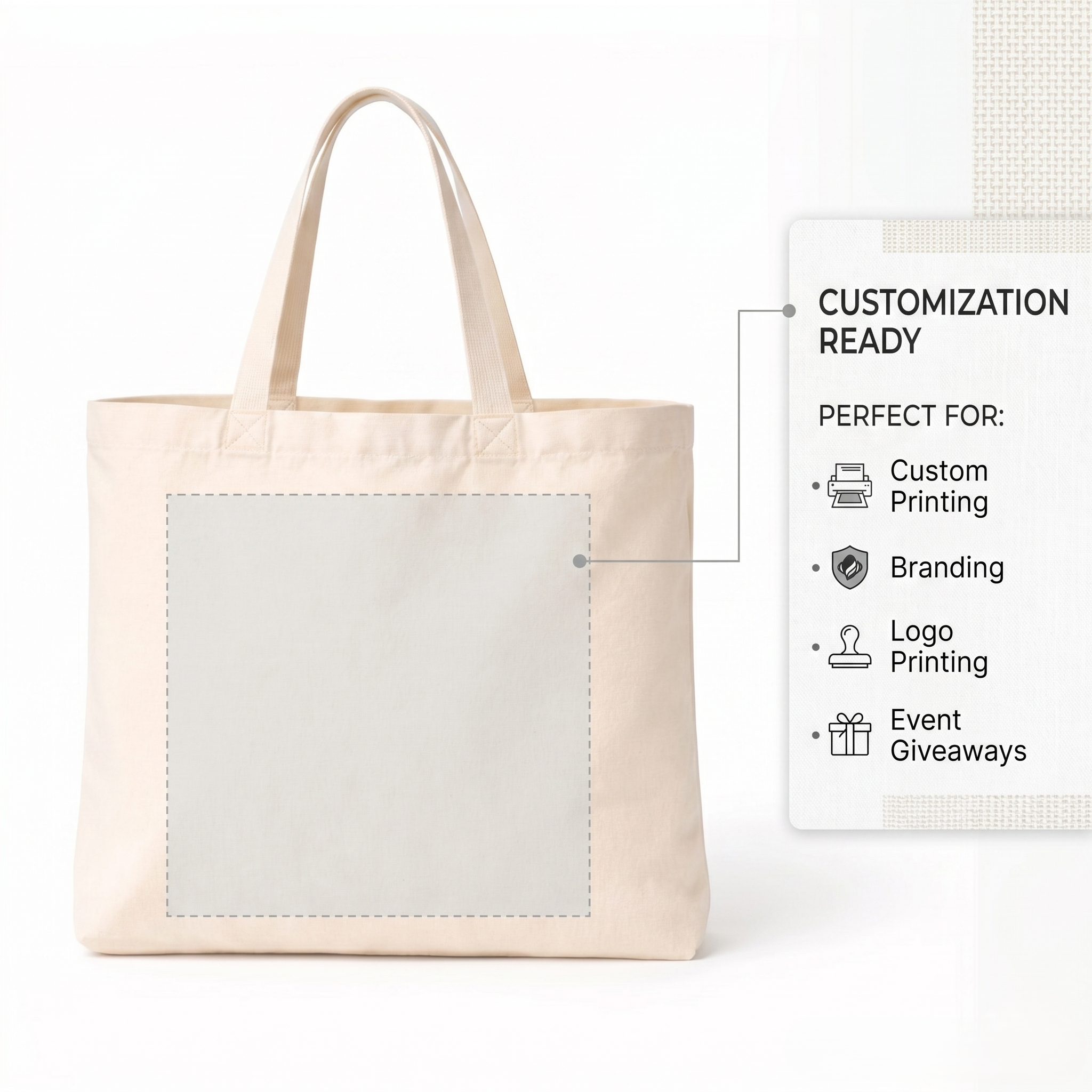 16x14 Inch Cotton Tote Bag | 150 GSM
