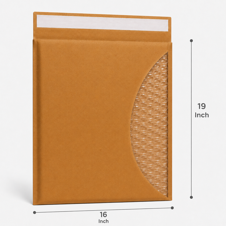 16×19 Kraft Paper Bubble Mailer Bag | 120 GSM