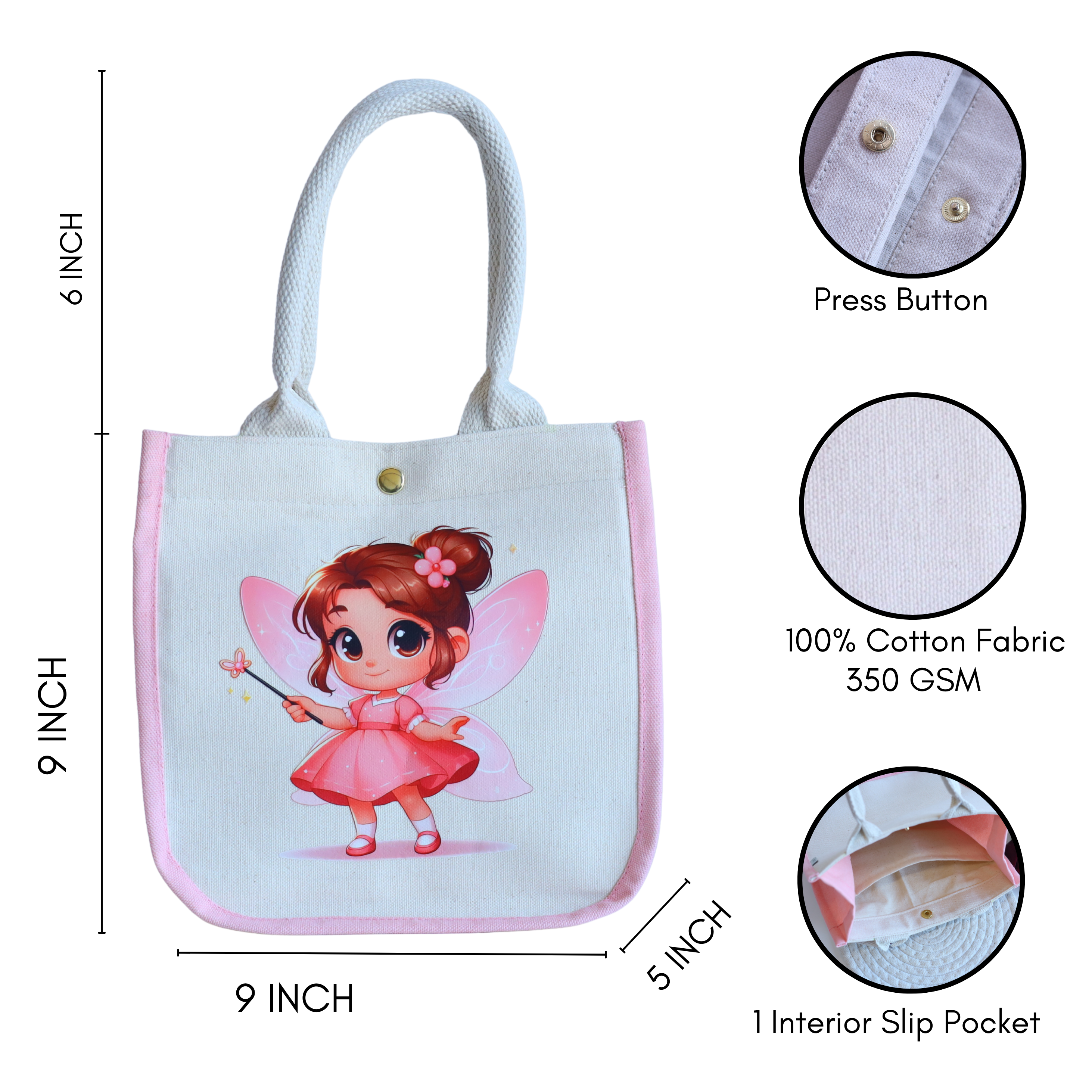 Fairy Kids Tote Bag