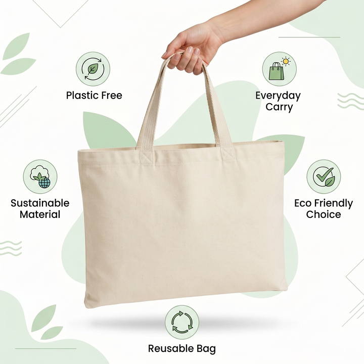 18x14 Inch Cotton Tote Bag | 150 GSM