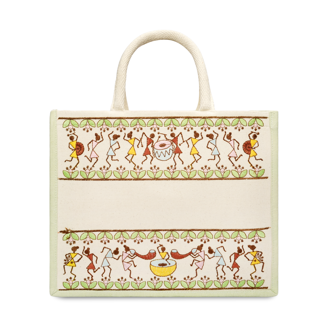 Warli Jute Hamper Bag