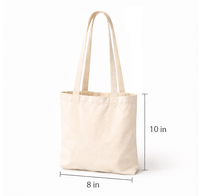 8x10 Inch Cotton Tote Bag | 150 GSM