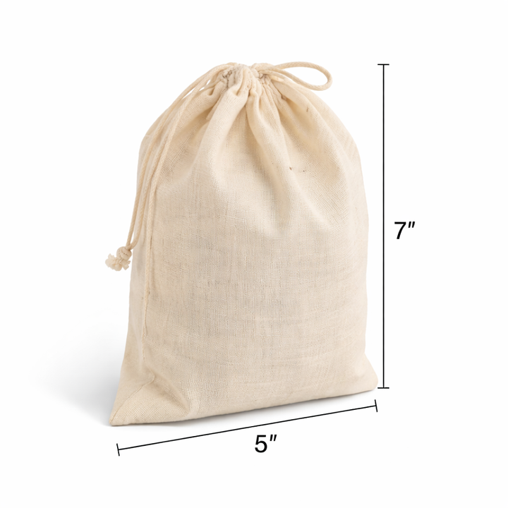 5x7 Inch Cotton Drawstring Bag | 150GSM