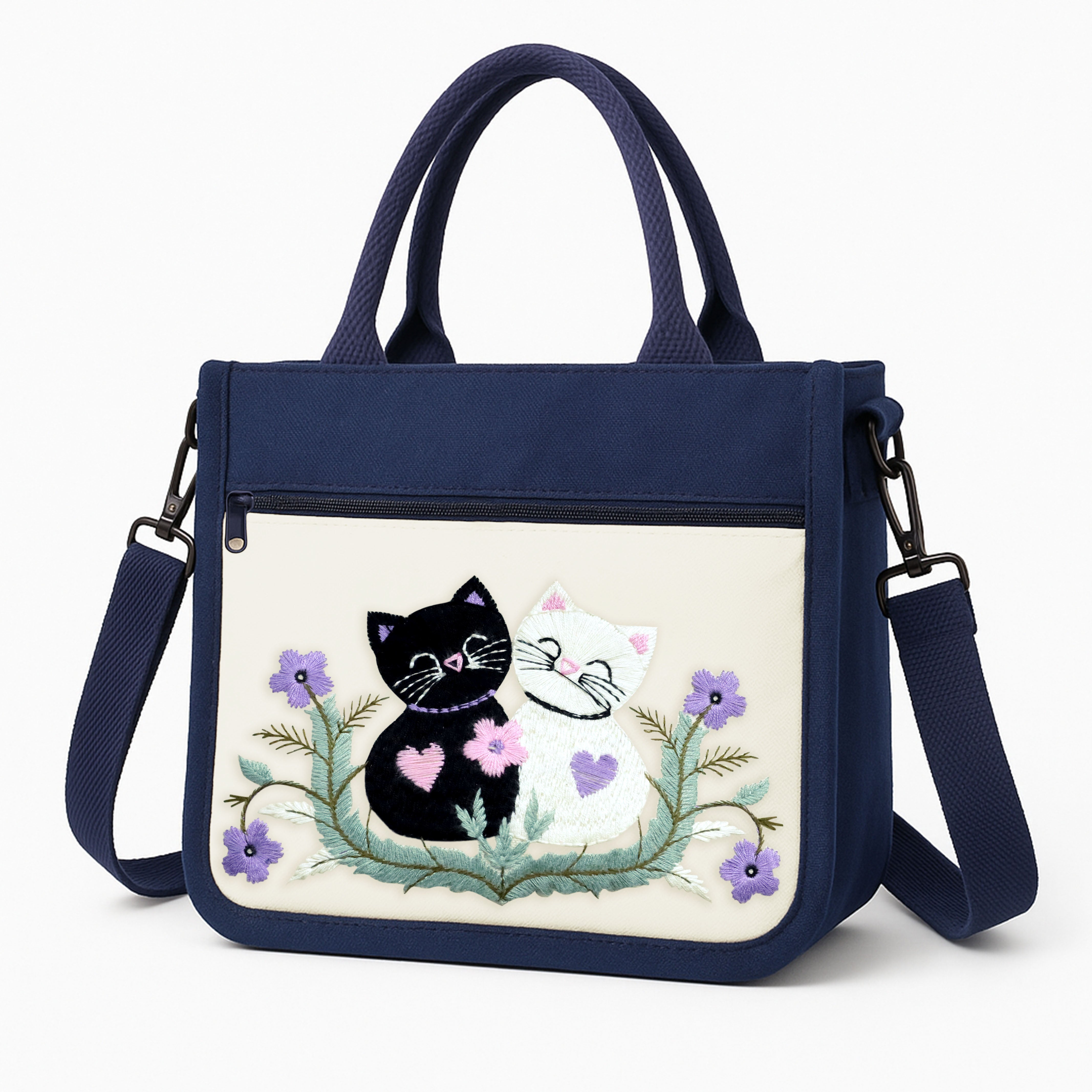 Twin Cats Mini Hand Bag
