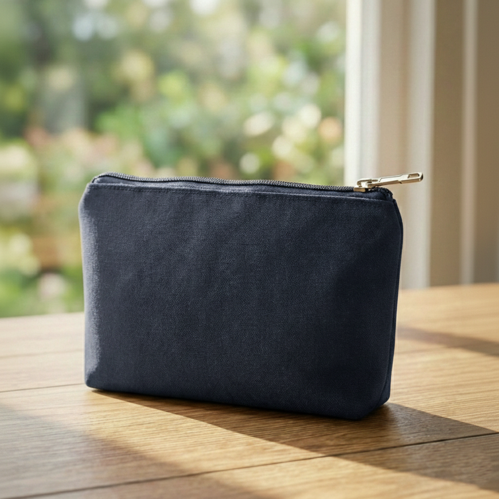 Travel Cotton Zipper Pouch