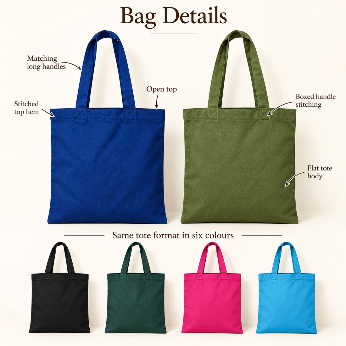 150 & 350 GSM Cotton Tote Bag Sample Kit