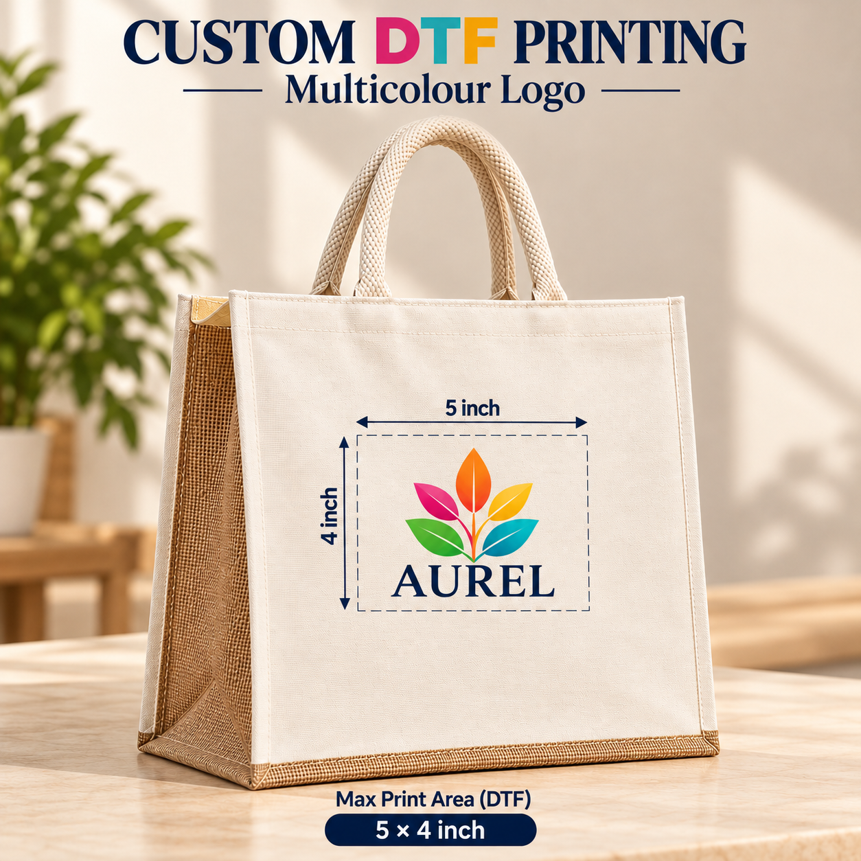 14.5x16x6.5 Natural Large Insulated Canvas Cooler Bag | 310 GSM