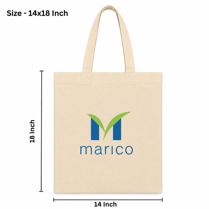 Custom 14x18 Inch Cotton Tote Bag | 220 GSM