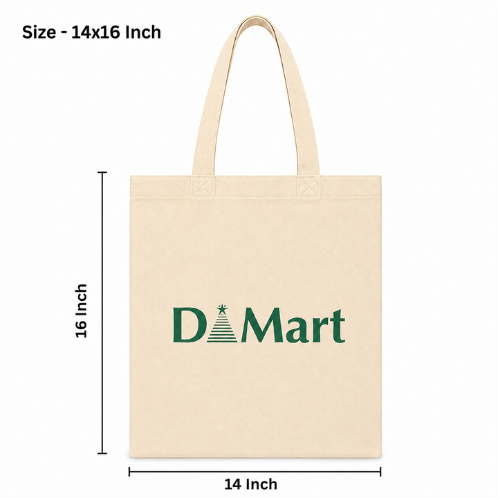 Custom 14x16 Inch Cotton Tote Bag | 220 GSM