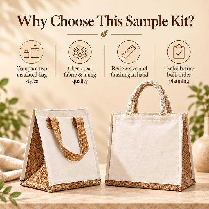 Compact & Medium Insulated Cooler Bag Sample Kit