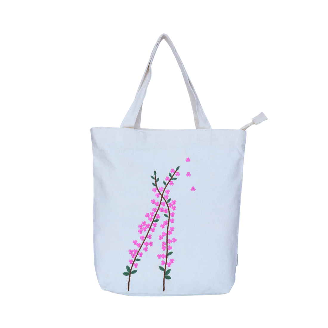Cherry Blossom Canvas Tote Bag