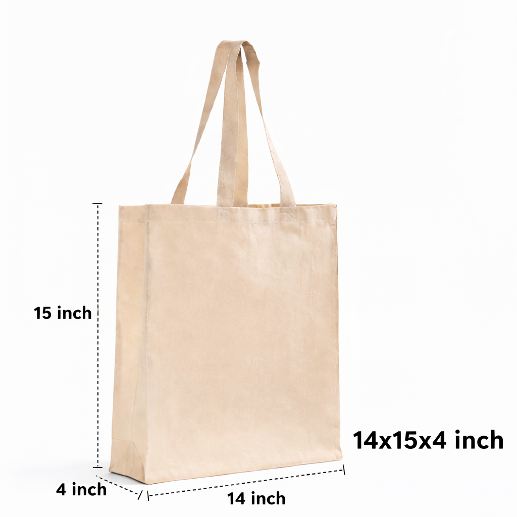 14x15x4 Inch Cotton Canvas Bag | 330 GSM