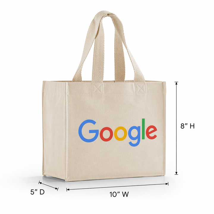 Custom 10x8x5 Inch Cotton Canvas Bag | 330 GSM