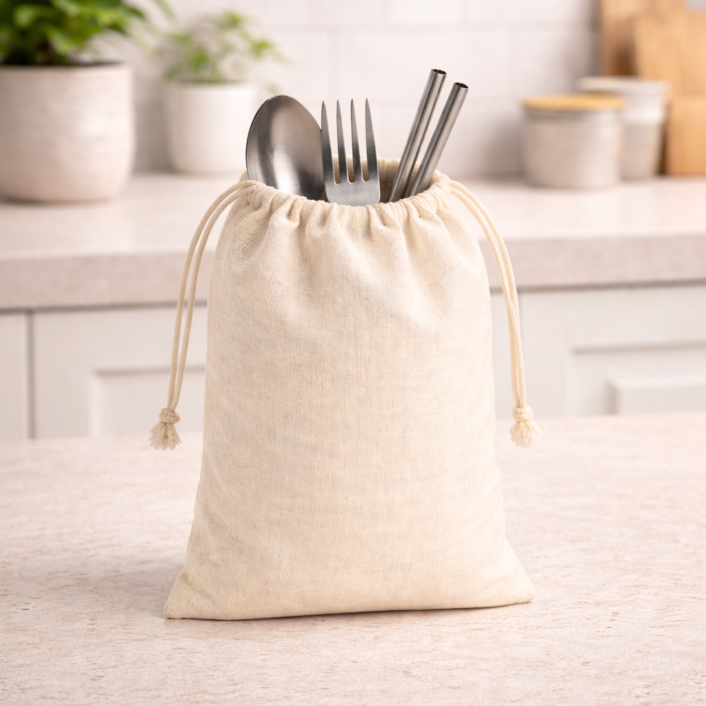 4x8 Inch Cotton Drawstring Bag | 150 GSM
