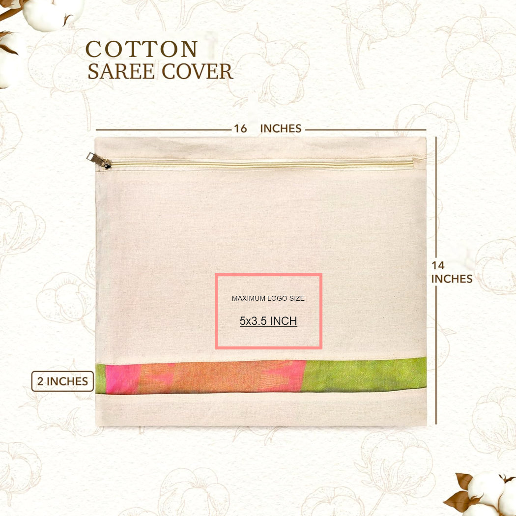 16x14 Inch Cotton Saree Cover With Logo