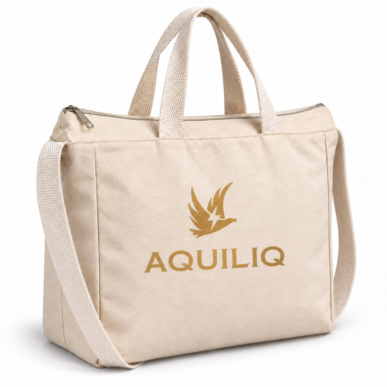 14×12×4 Canvas Sling Bag with Zip | 330 GSM
