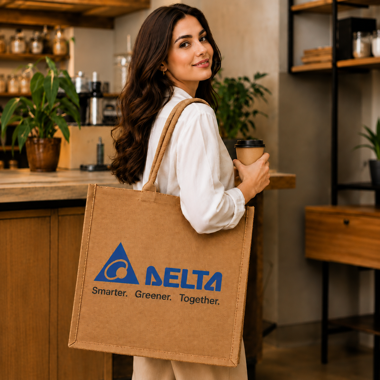 Custom 15×13×6 Natural Jute Tote Bag | 350 GSM