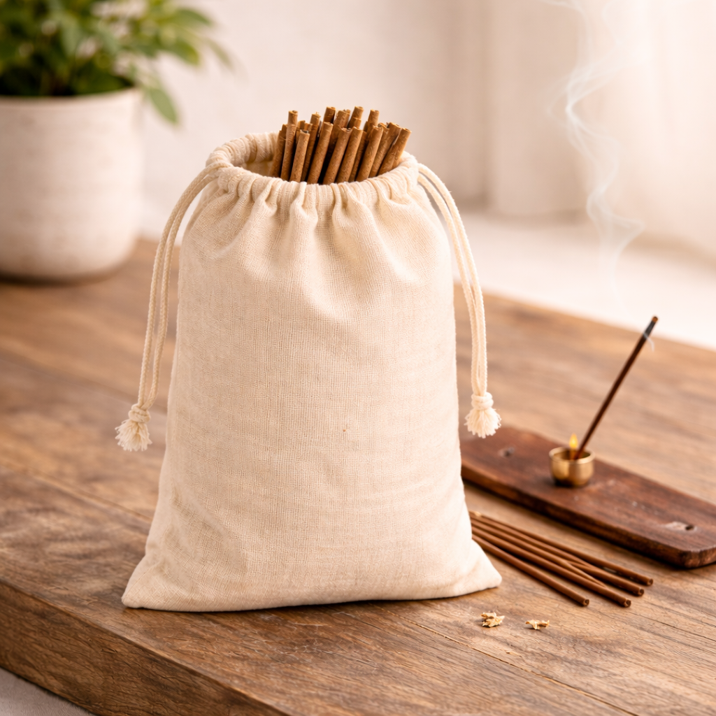 4x8 Inch Cotton Drawstring Bag | 150 GSM