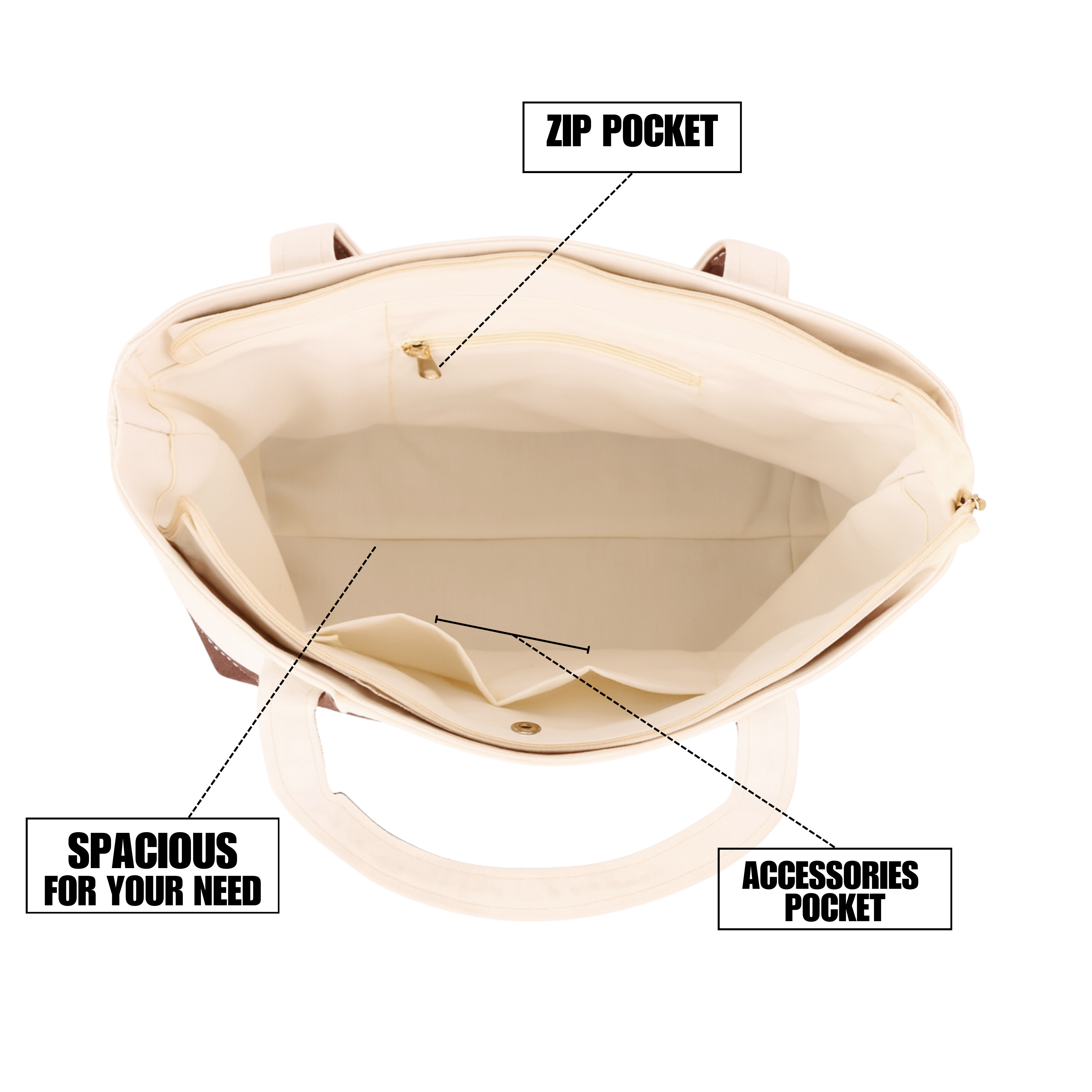 Brown Classic Women Office Bag