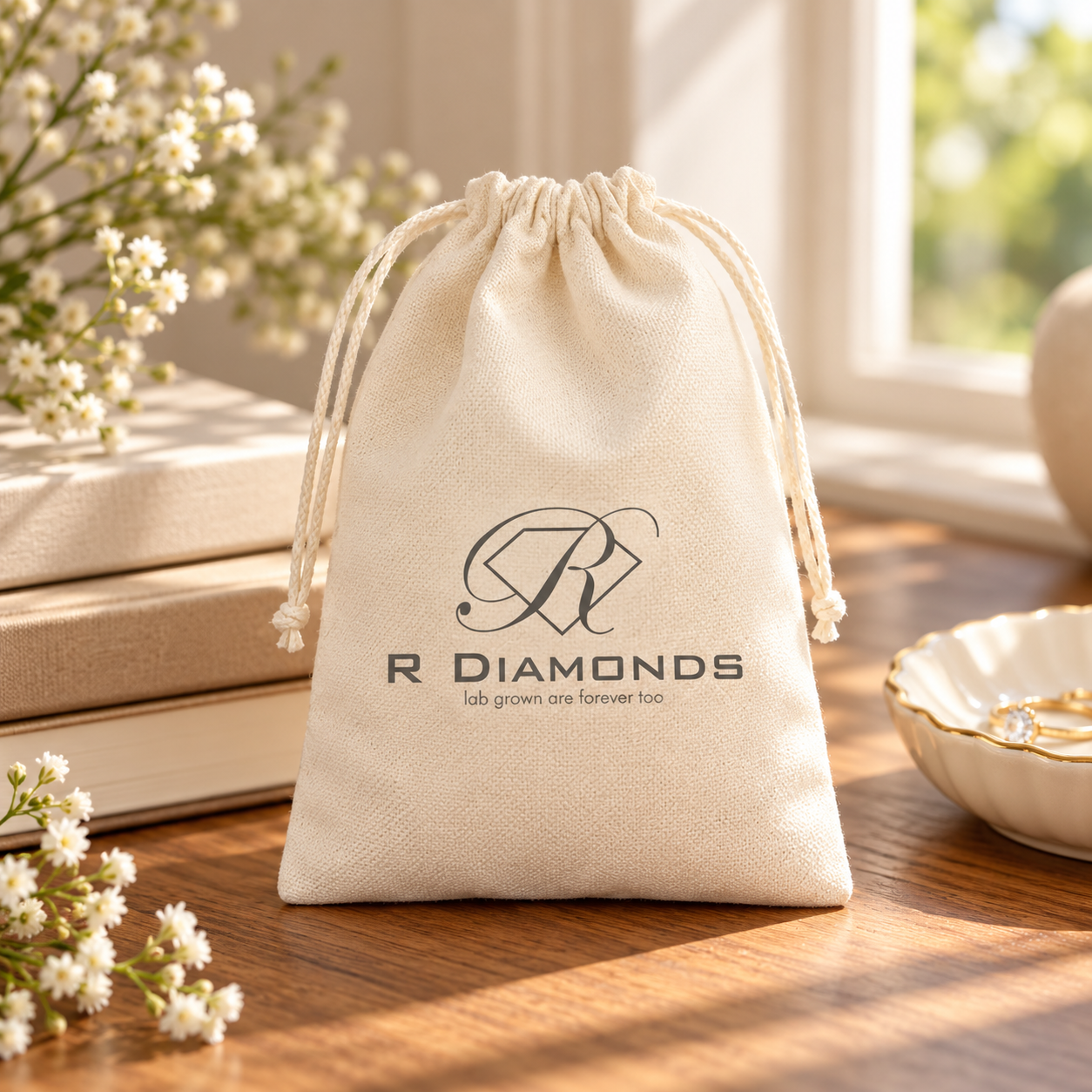5x7 Inch Cotton Drawstring Bag | 220GSM