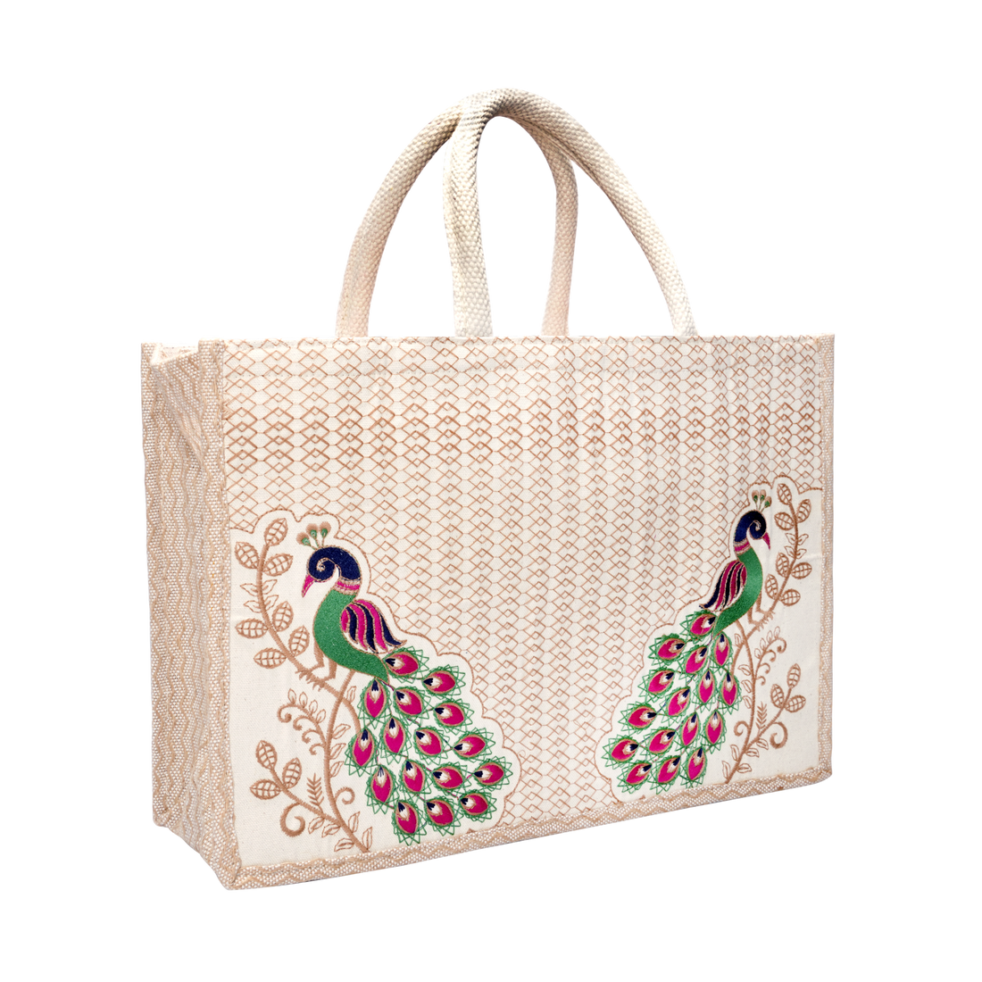 Twin Peacock Hamper Bag