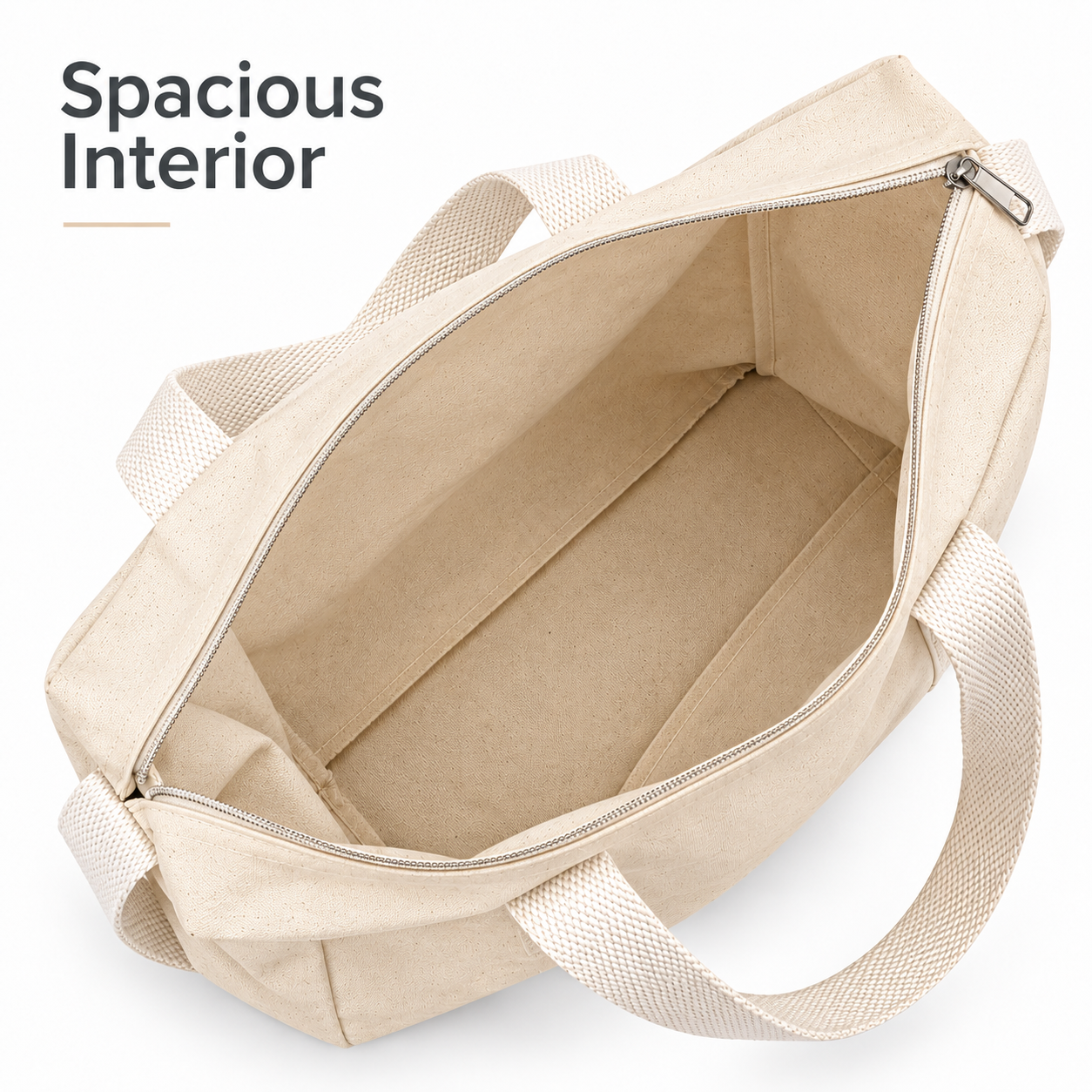14×12×4 Canvas Sling Bag with Zip | 330 GSM