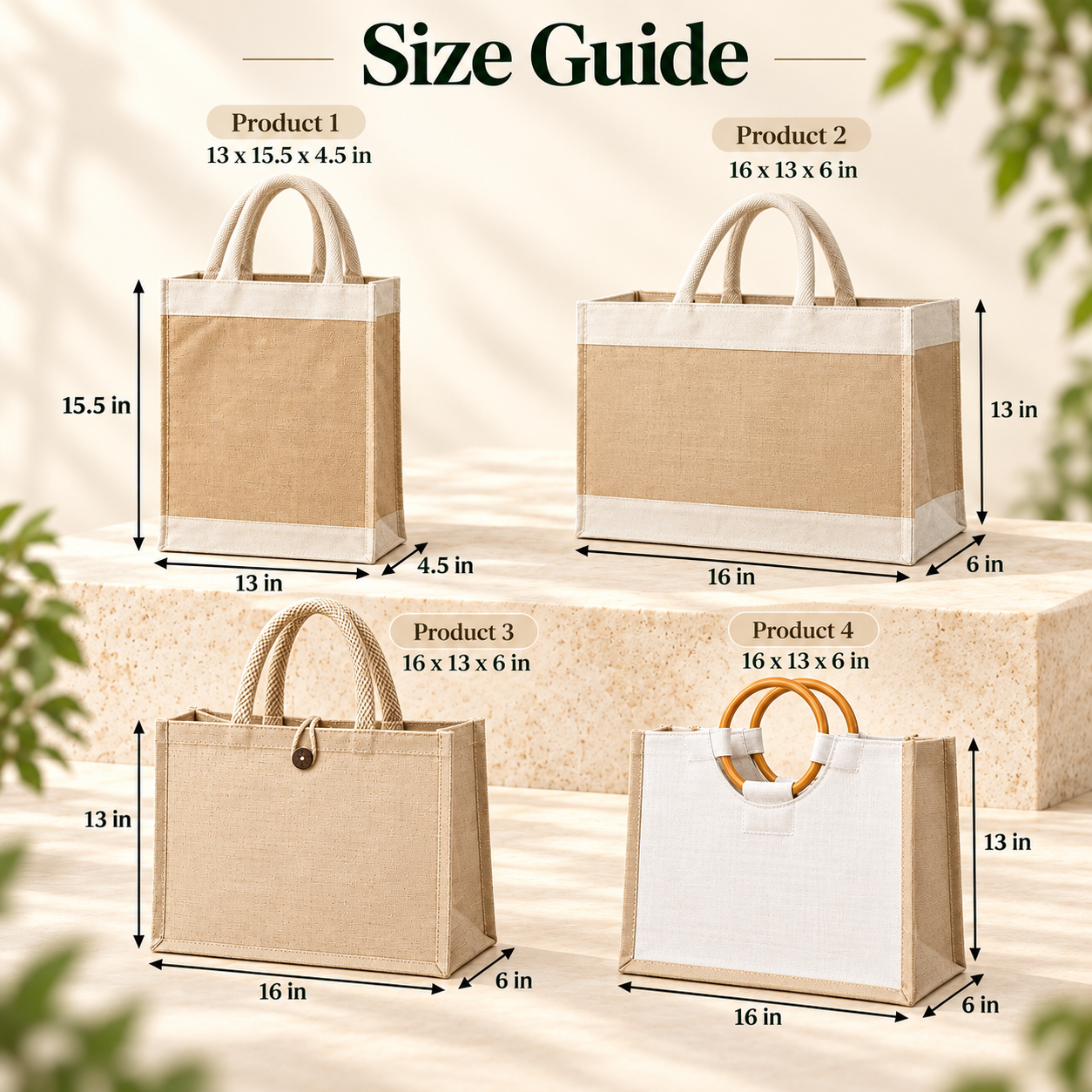 Juco & Jute Shopping Bag Sample Kit