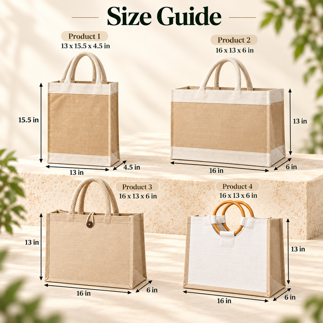 Juco & Jute Shopping Bag Sample Kit