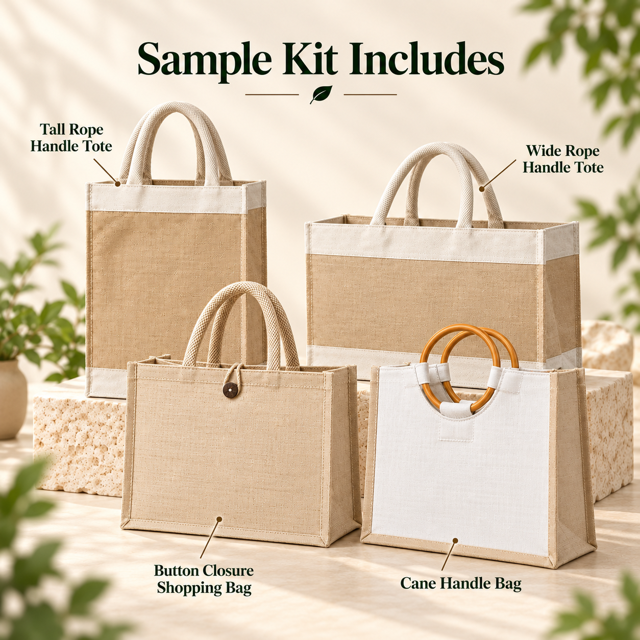 Juco & Jute Shopping Bag Sample Kit