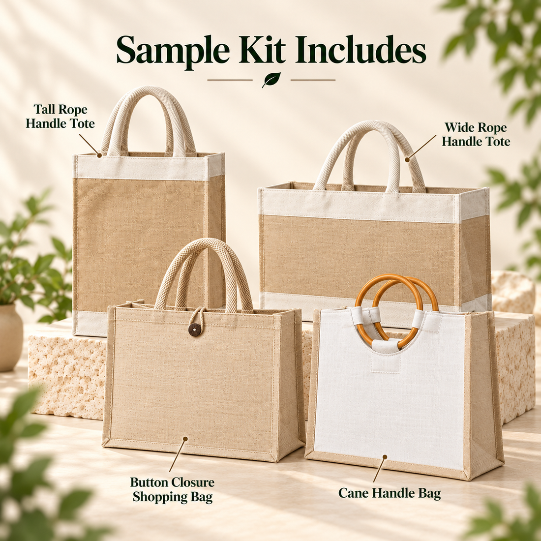 Juco & Jute Shopping Bag Sample Kit