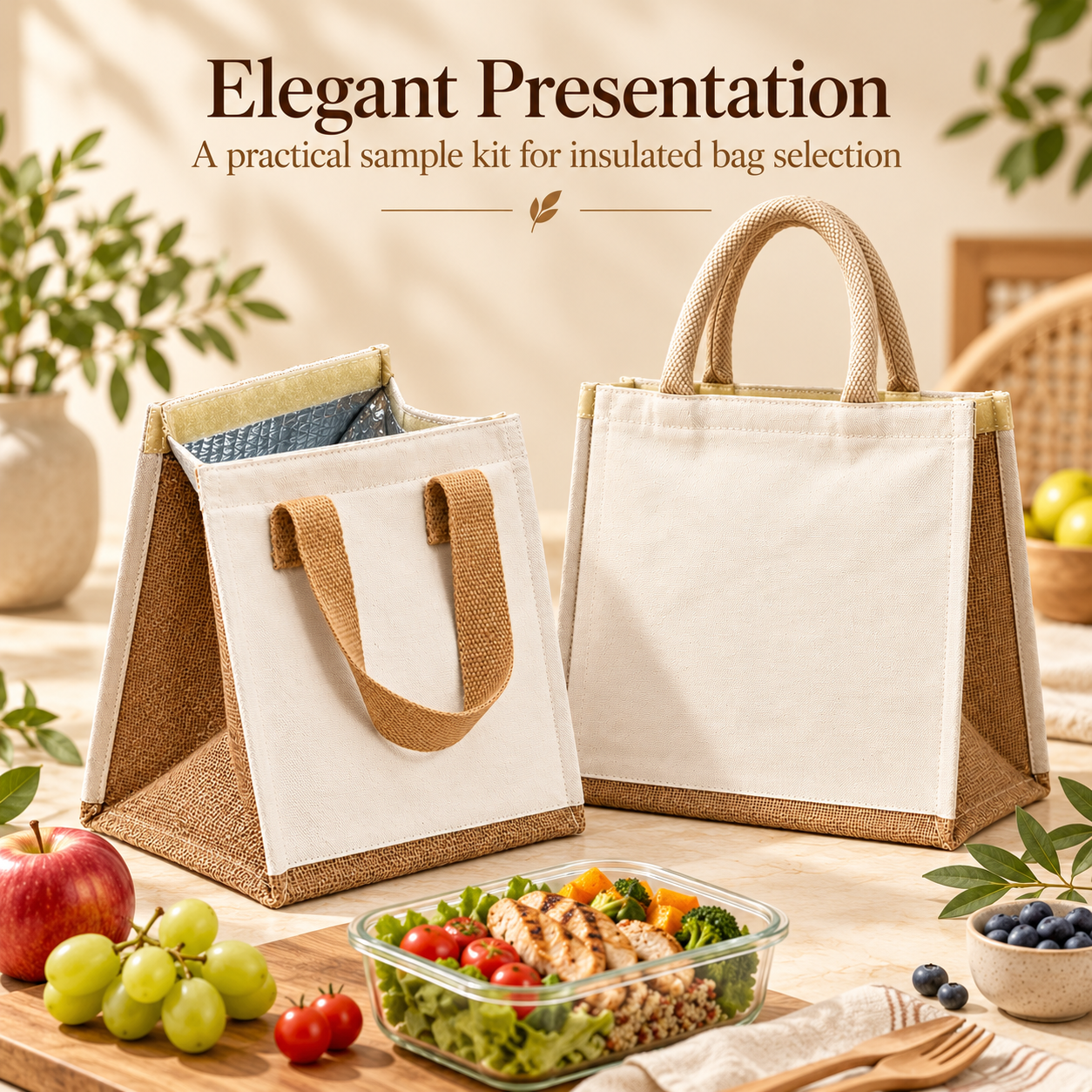 Compact & Medium Insulated Cooler Bag Sample Kit
