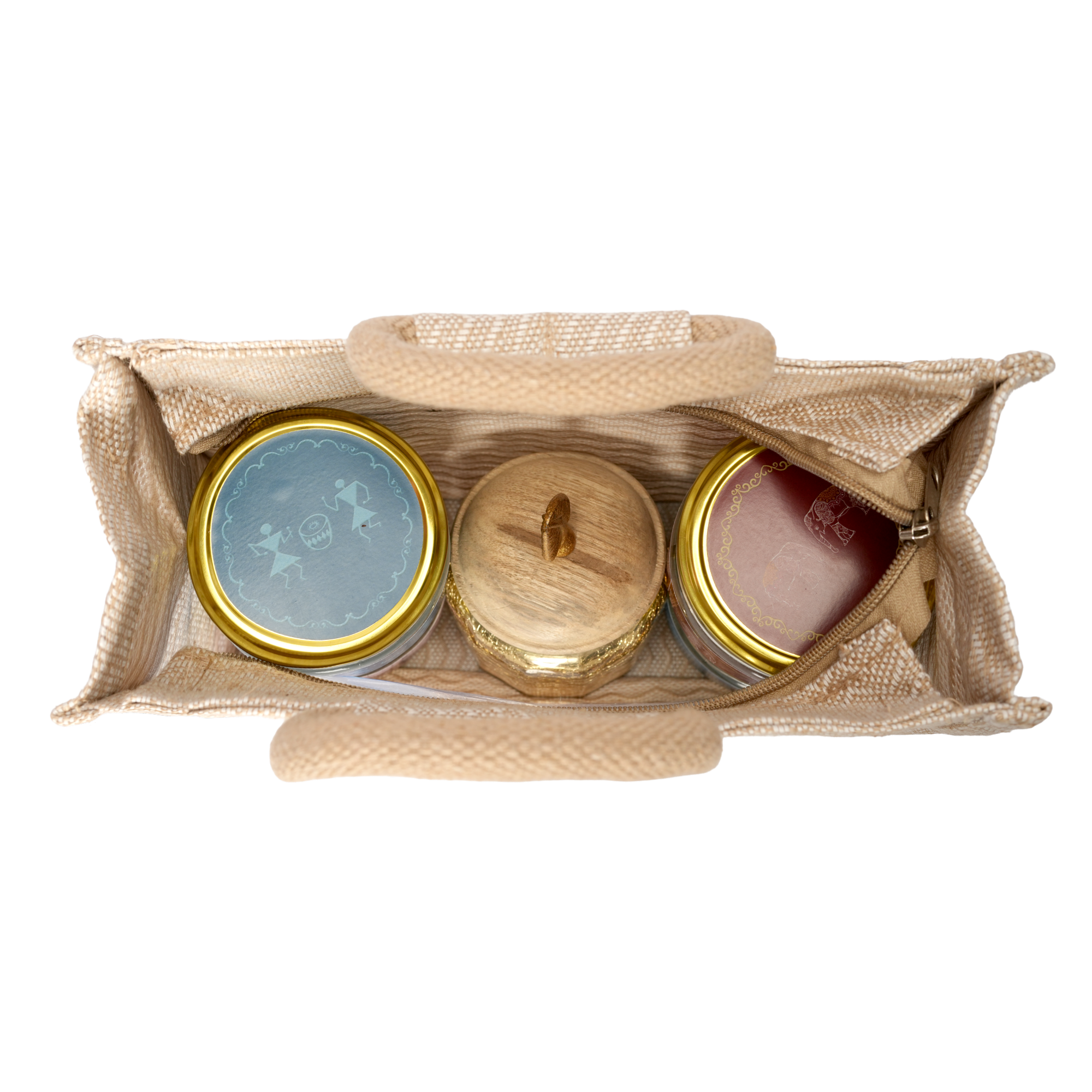 10x8 Inch Transparent Window Jute Bags